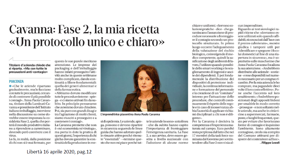Per la “Fase 2” un protocollo unico e chiaro